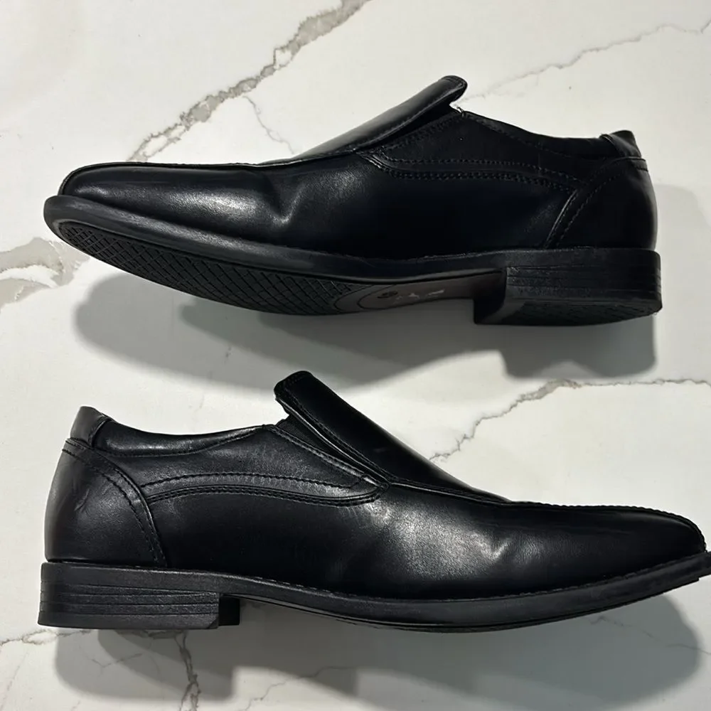 Bruno Marc Men's Black Square Toe Oxfords Dress Shoes Classic Slip on Formal 8.5